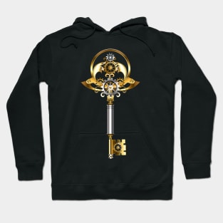 Steampunk key with gears Hoodie